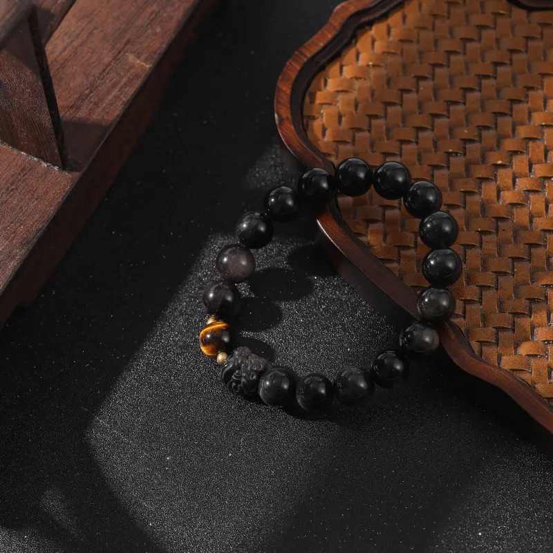 Tanner Obsidian Bracelets Unisex-5