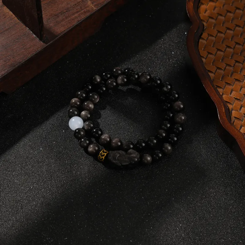 Tanner Obsidian Bracelets Unisex-5
