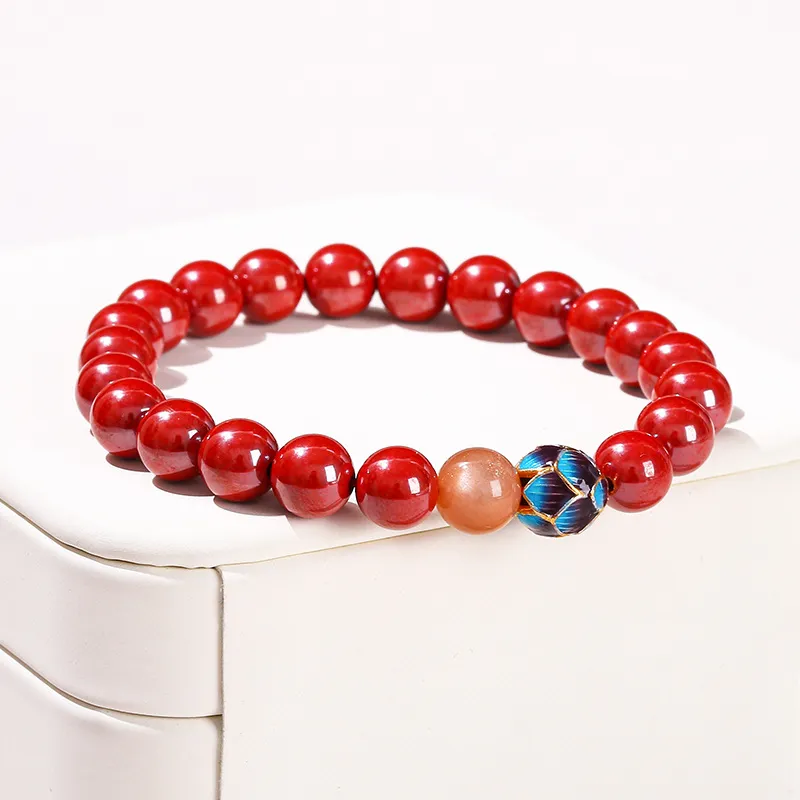 Tanner Reconstructed Cinnabar Bracelets Unisex-4