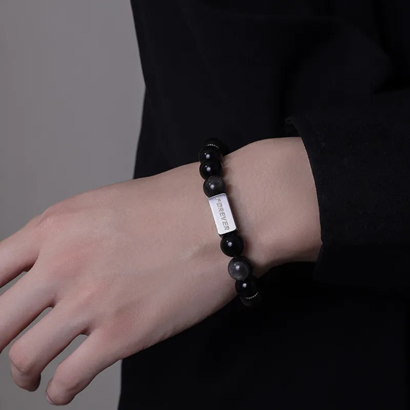 Tanner Obsidian Bracelets Unisex-7