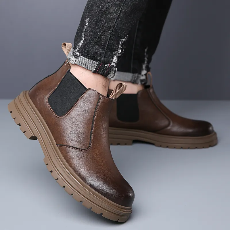 Mr. Thorn Tree Ankle Length Chelsea Boots Men's Brown-3