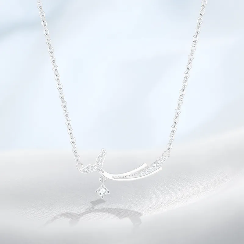 PRETTY DIARY S999 Fine Silver Necklaces Women's-2