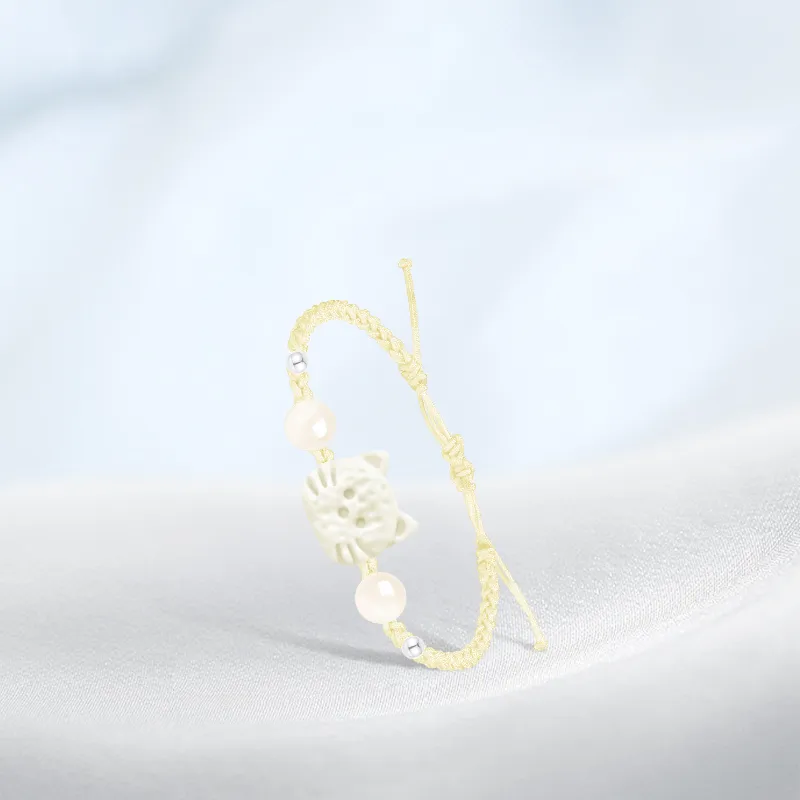 PRETTY DIARY Alloy Fabric Resin Bracelets Unisex-2