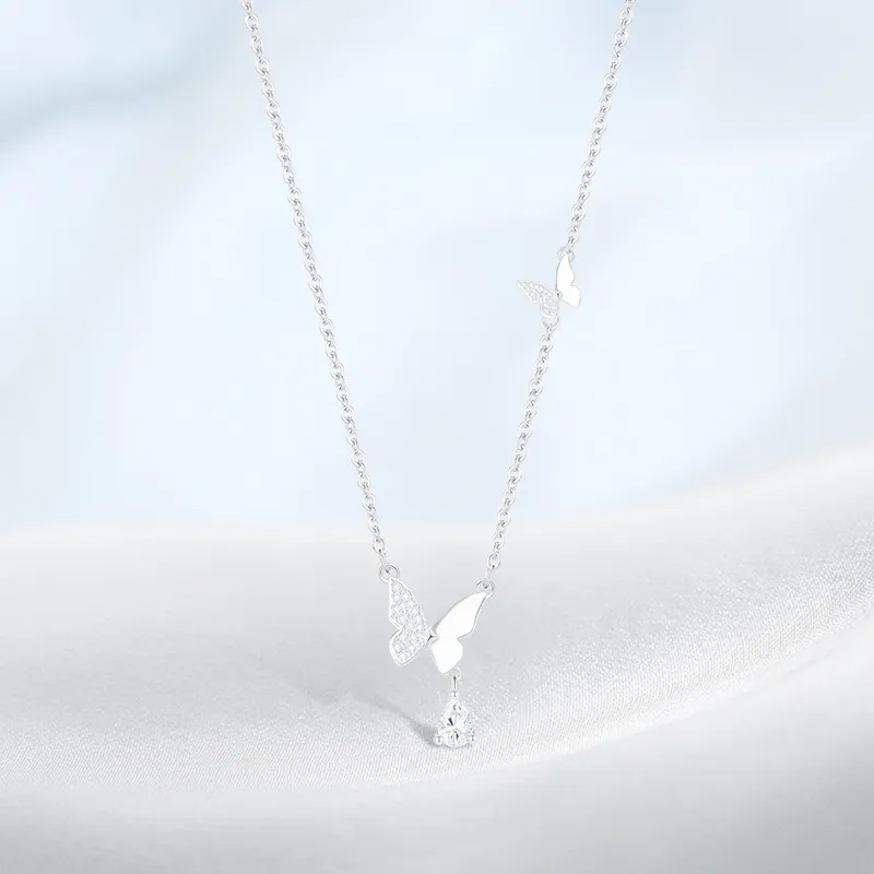 PRETTY DIARY Zircon Necklaces Women's-1