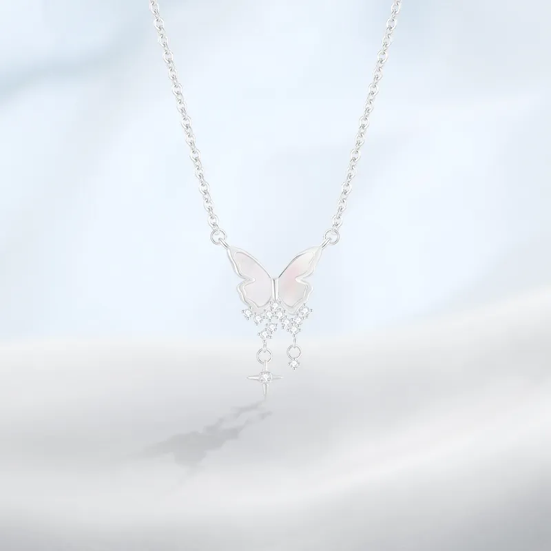 PRETTY DIARY S925 Silver Necklaces Women's-2