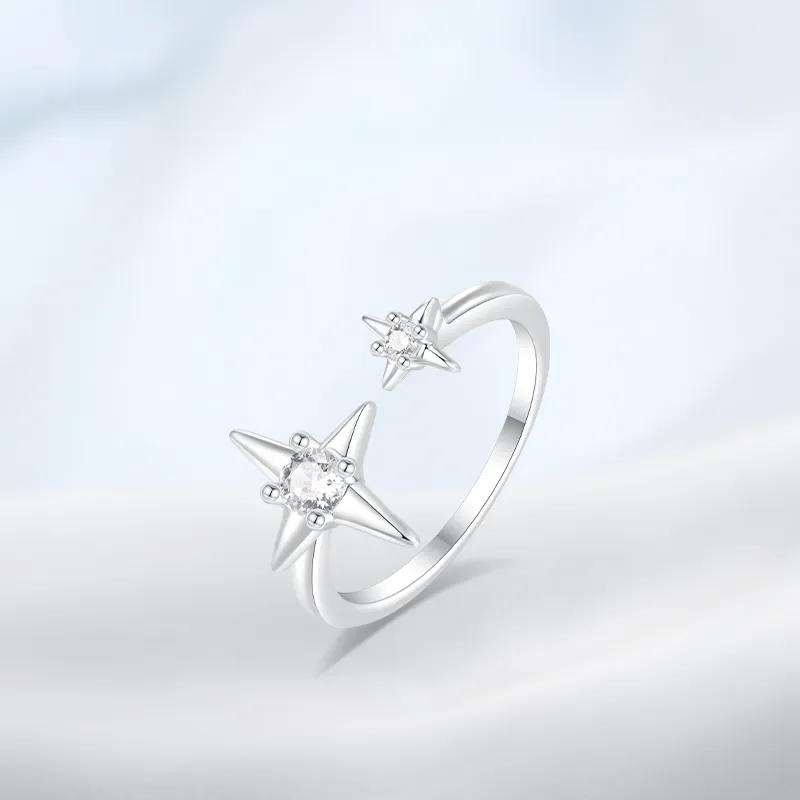 PRETTY DIARY 999 Fine Silver Rings Women's-1