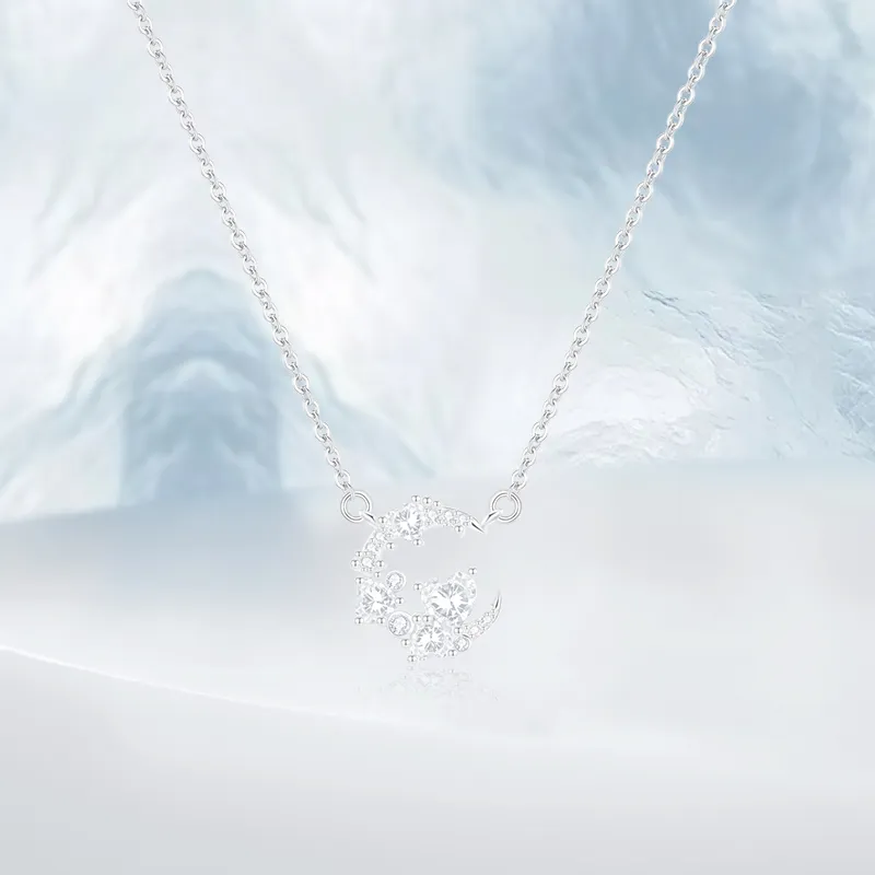 PRETTY DIARY S999 Fine Silver Necklaces Women's-2