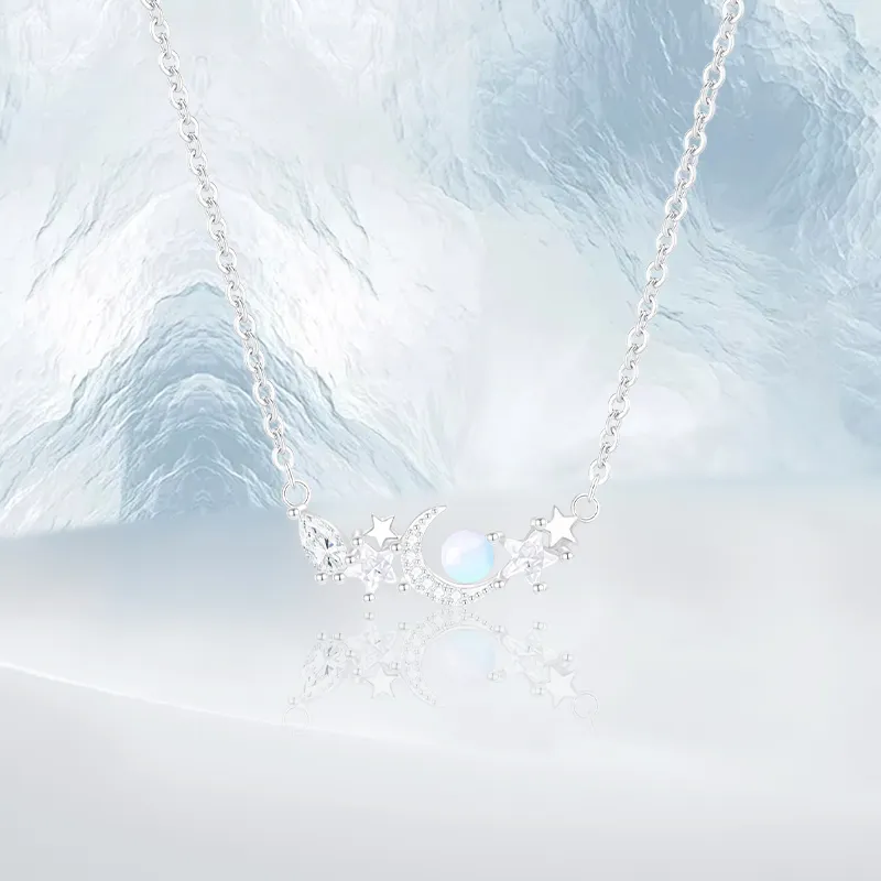 PRETTY DIARY Zircon Necklaces Women's-2