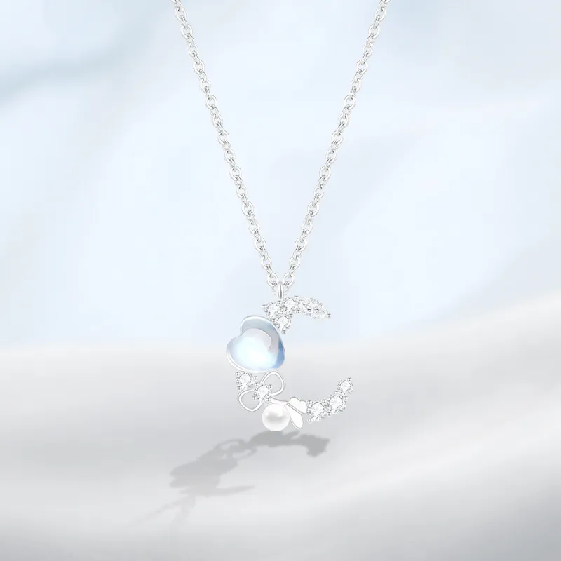 PRETTY DIARY S925 Silver Necklaces Women's-1