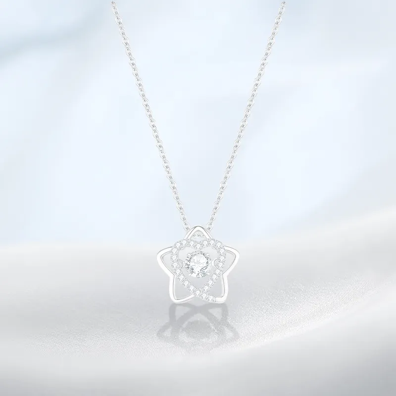 PRETTY DIARY Zircon Necklaces Women's-2