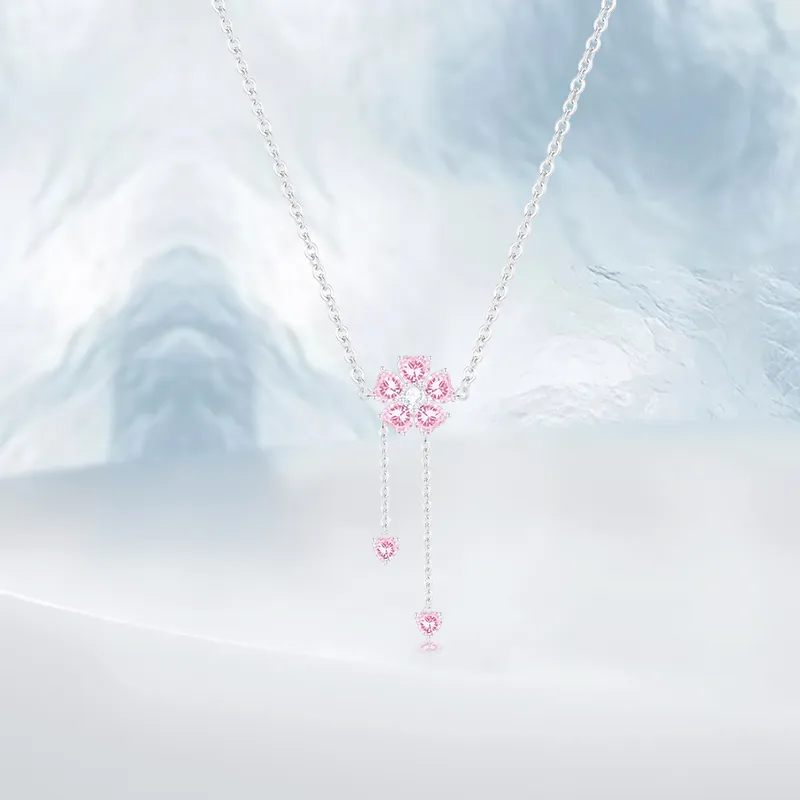 PRETTY DIARY Zircon Necklaces Women's-1