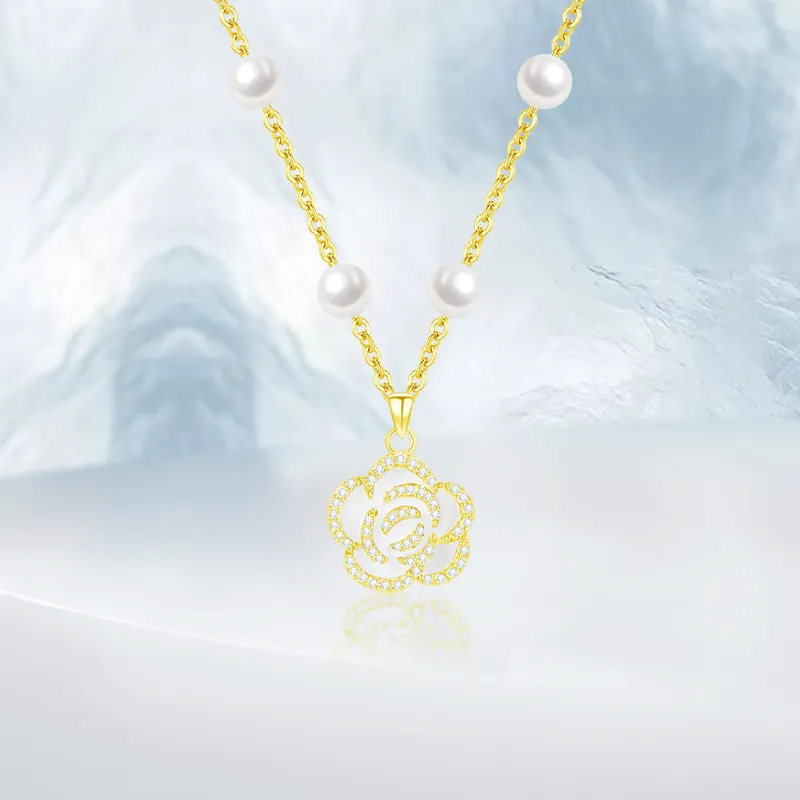 PRETTY DIARY Zircon Alloy Necklaces Women's-1