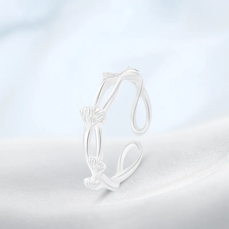 PRETTY DIARY S999 Fine Silver Rings Unisex-1