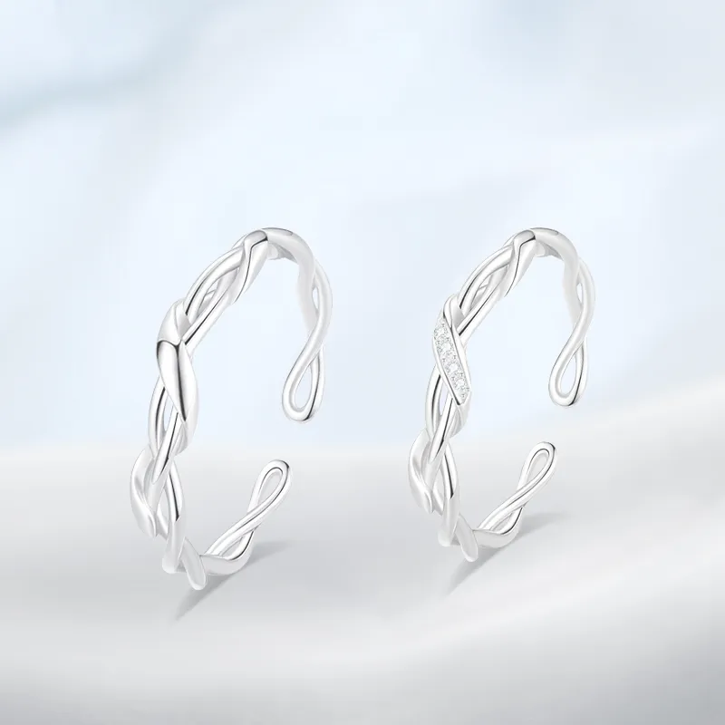 PRETTY DIARY S999 Fine Silver Rings Unisex-1