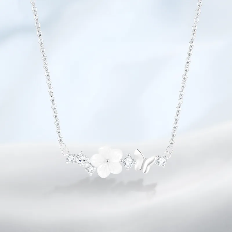 PRETTY DIARY S925 Silver Necklaces Women's-2