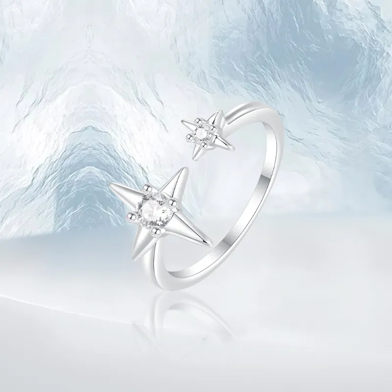 PRETTY DIARY 999 Fine Silver Rings Women's-2