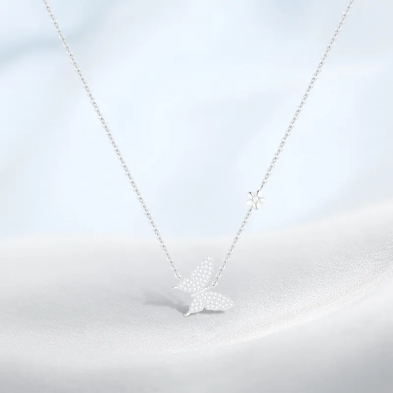 PRETTY DIARY S925 Silver Necklaces Women's-2