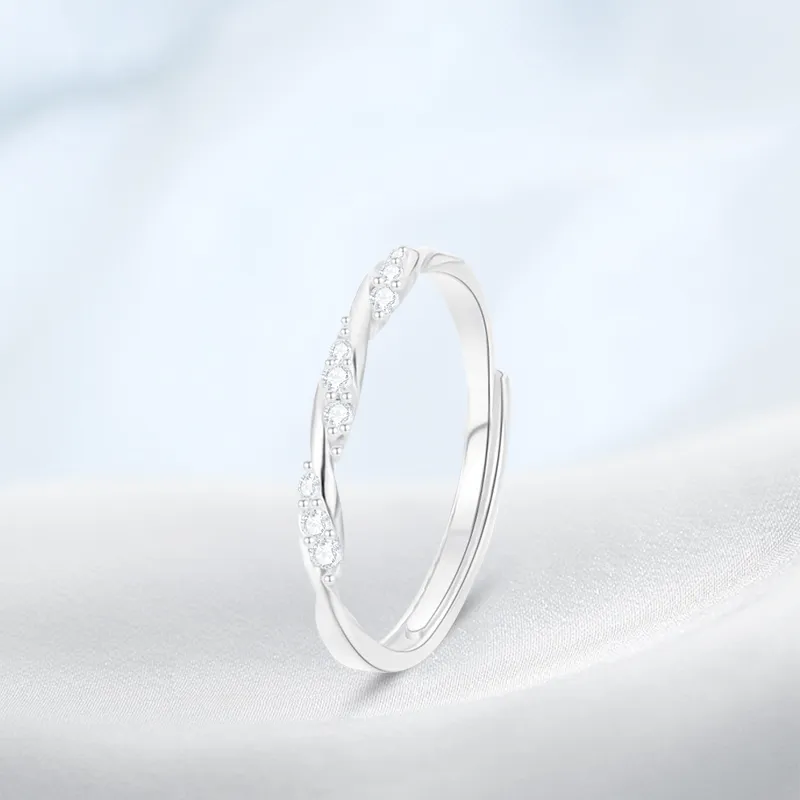PRETTY DIARY S999 Fine Silver Rings Unisex-1