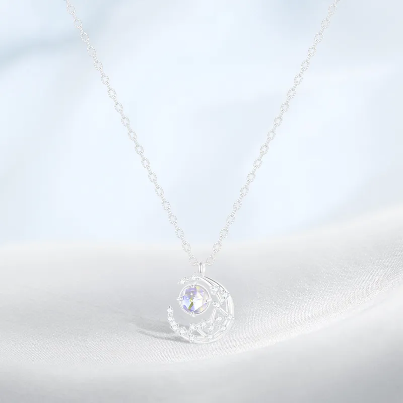 PRETTY DIARY S925 Silver Necklaces Women's-2