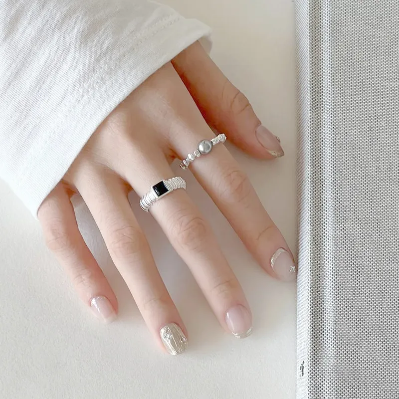 PRETTY DIARY Alloy Rings Women's-2