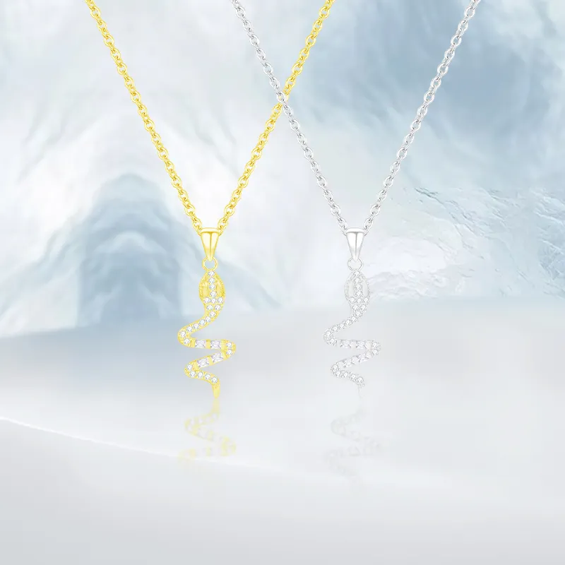 PRETTY DIARY Zircon Necklaces Unisex-3