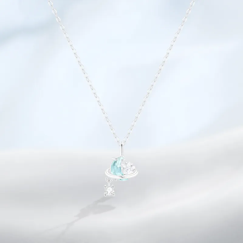 PRETTY DIARY Zircon Necklaces Women's-2