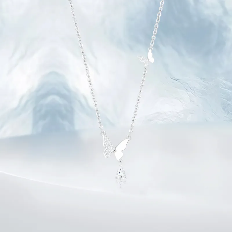 PRETTY DIARY Zircon Necklaces Women's-2