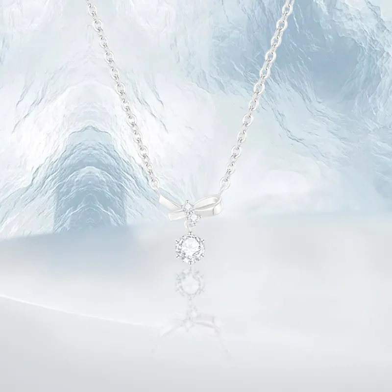 PRETTY DIARY Zircon Necklaces Women's-2