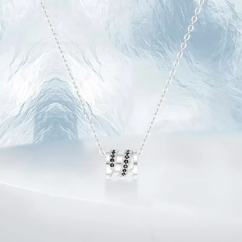 PRETTY DIARY Zircon Necklaces Unisex-1