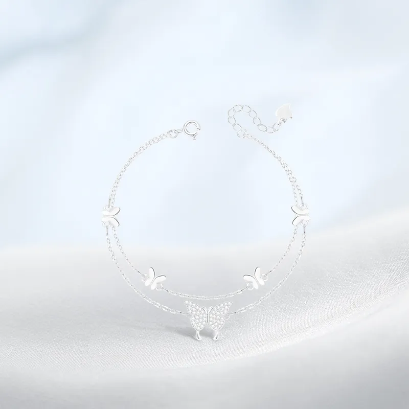 PRETTY DIARY S925 Silver Bracelets Women's-2