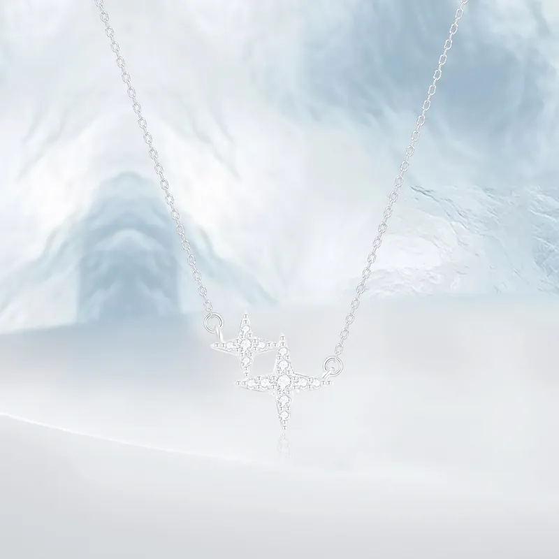 PRETTY DIARY S999 Fine Silver Necklaces Women's-1