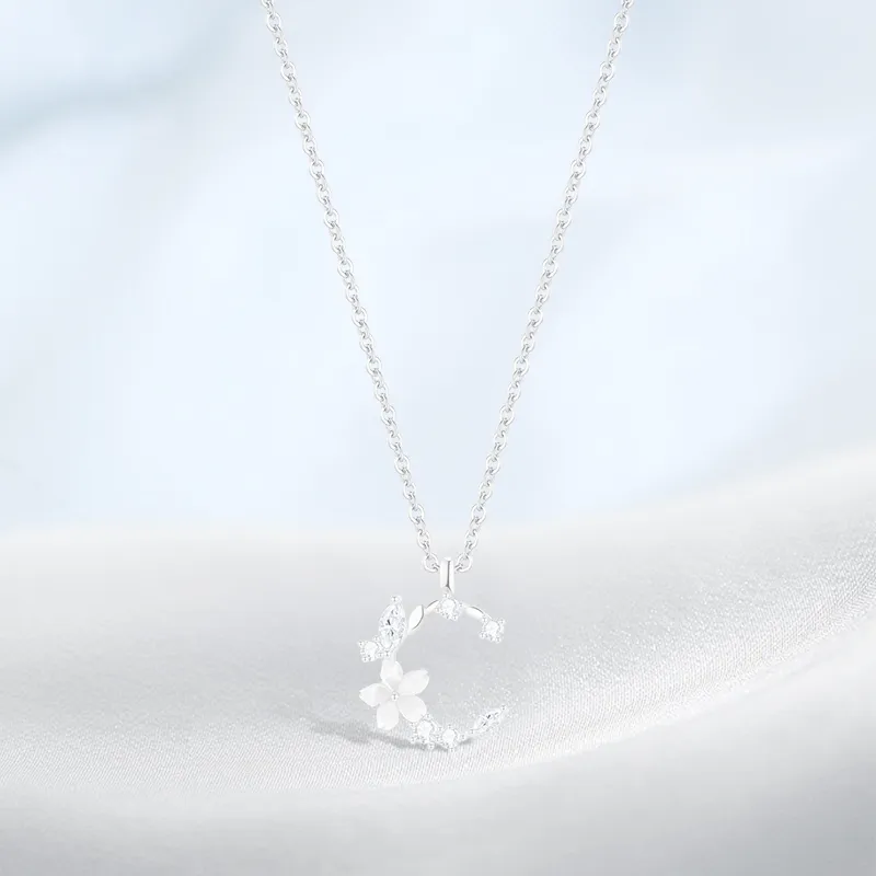 PRETTY DIARY S999 Fine Silver Necklaces Women's-2