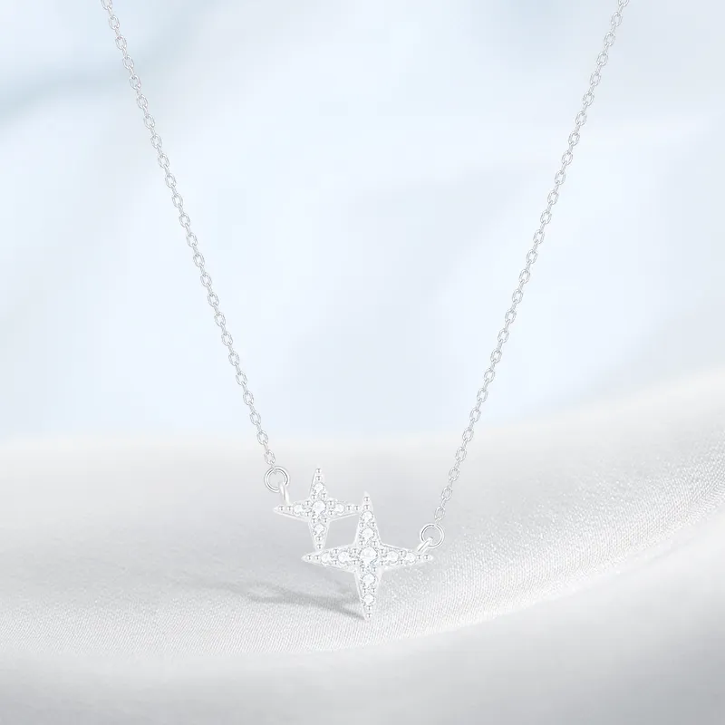 PRETTY DIARY S999 Fine Silver Necklaces Women's-2