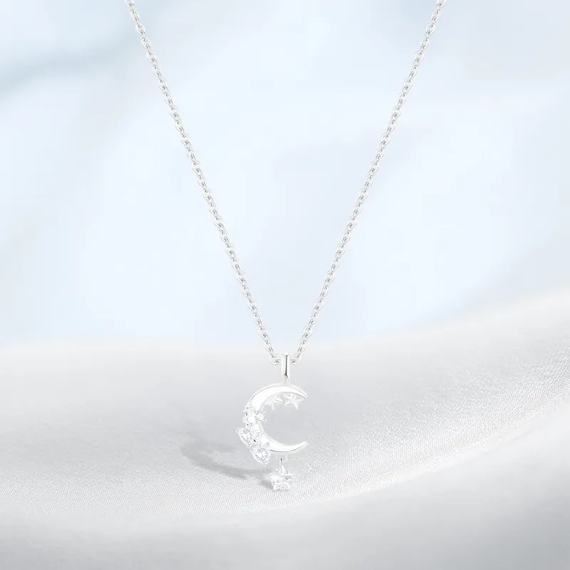 PRETTY DIARY Zircon Necklaces Women's-1