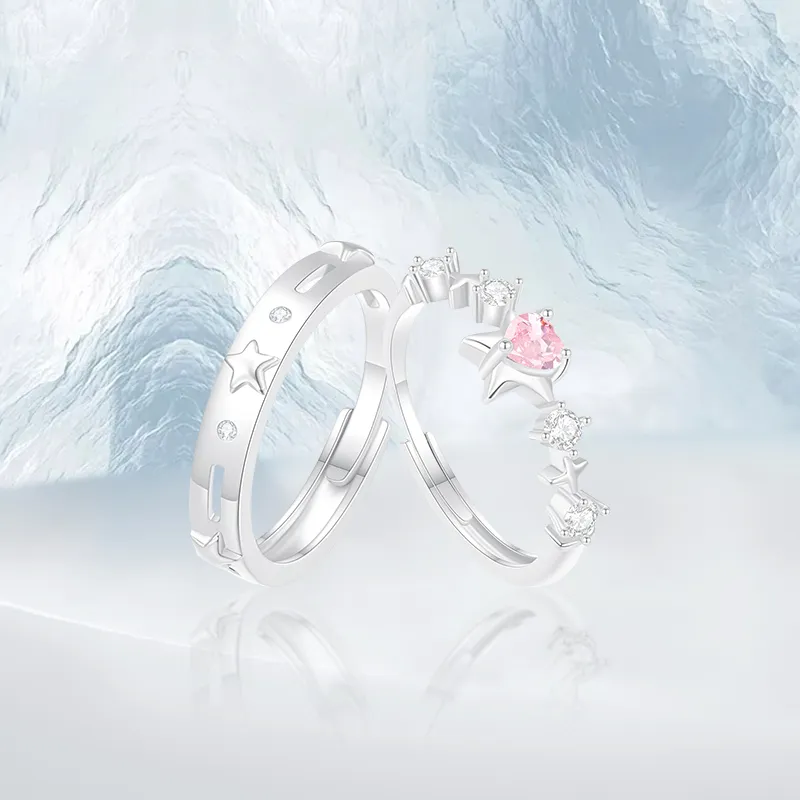 PRETTY DIARY Alloy Rings Unisex-2