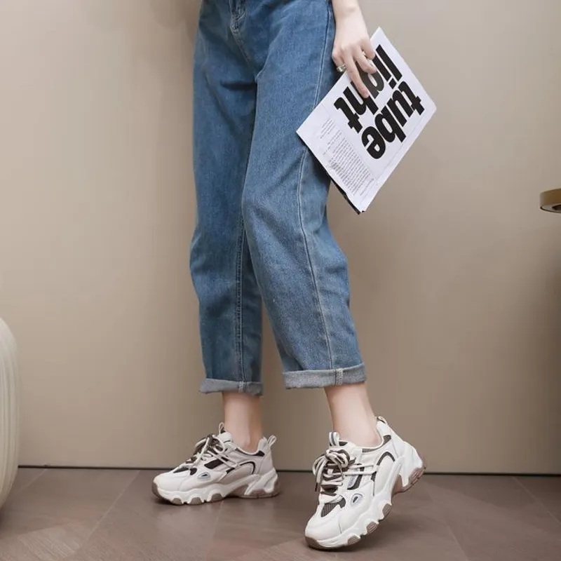 WENPU Low-Top Chunky Sneakers Women's-6