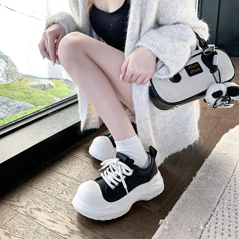WENPU Height Increasing Lightweight Breathable Low-Top Casual Shoes Women's-12
