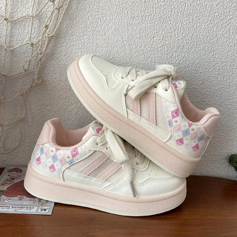WENPU Slip Resistant, Lightweight, And Breathable Low Top Skateboard Shoes Women's-7