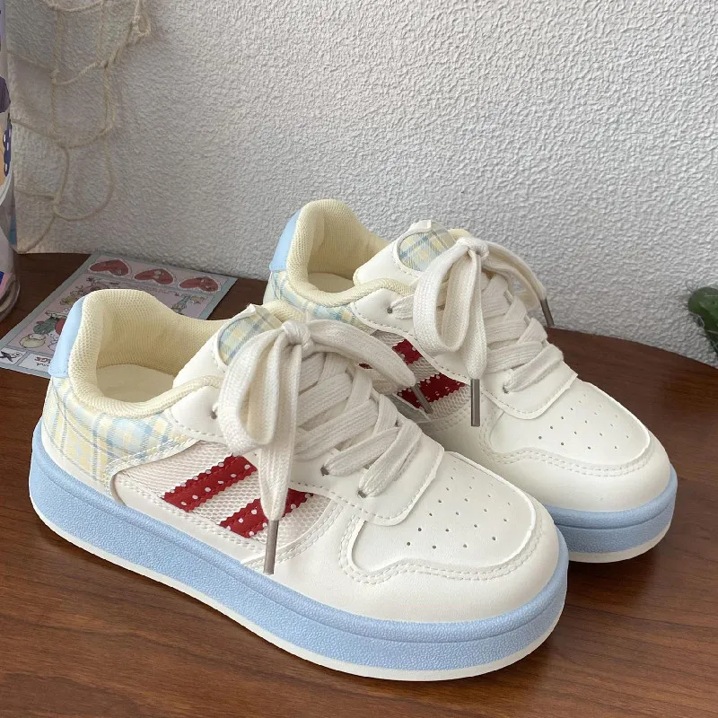 WENPU Slip Resistant, Lightweight, And Breathable Low Top Skateboard Shoes Women's-2