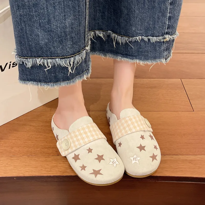 WENPU Closed Toe Slippers Women's-8