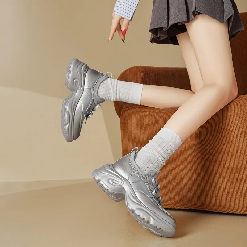 AGSDON Low Top Chunky Sneakers 6cm Women's-3