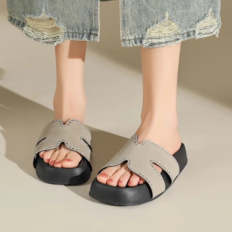 AGSDON Quiet Slip Resistant Slide Slippers Women's-5