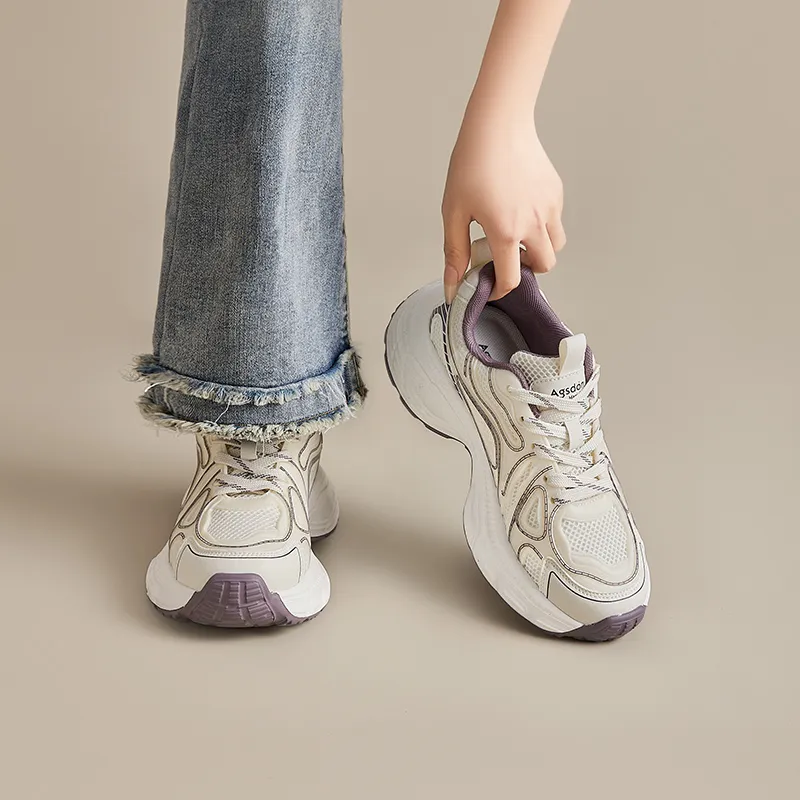 AGSDON Low Top Chunky Sneakers Women's-4