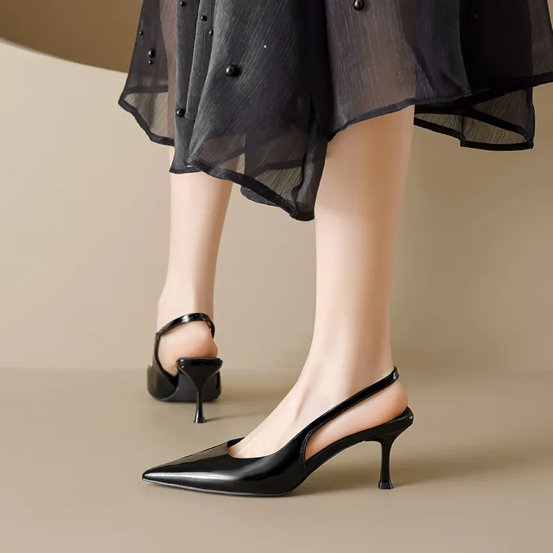 AGSDON Slim Heel High Heels 7.5cm Women's-5