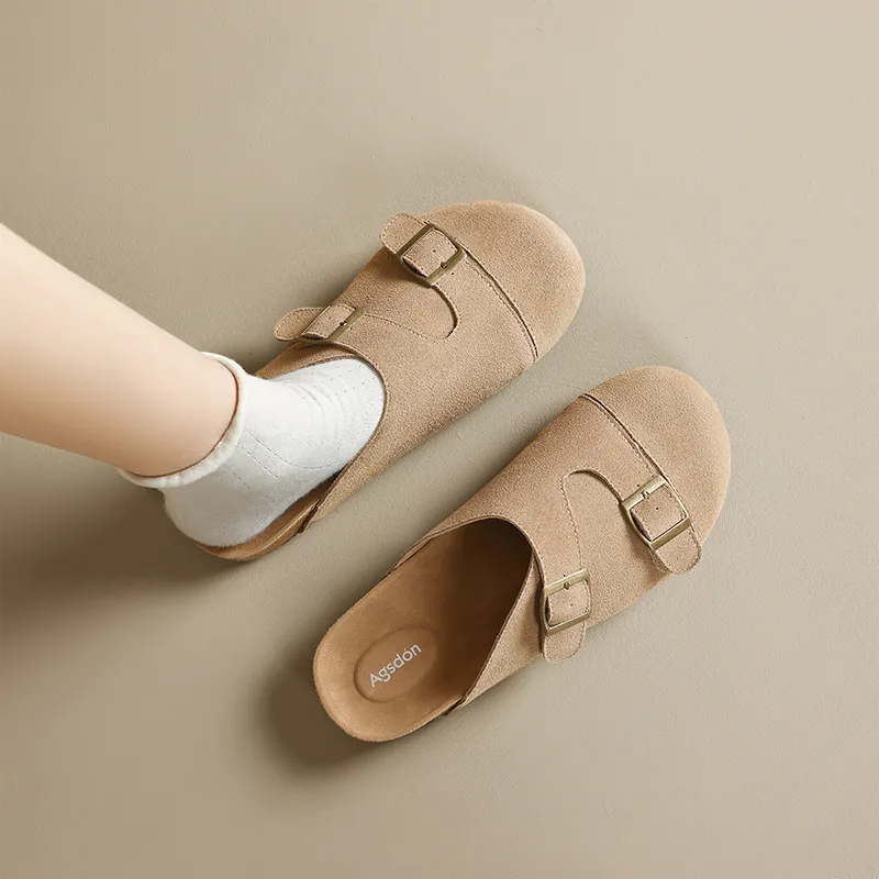 AGSDON Wrap toe Slippers Women's-10