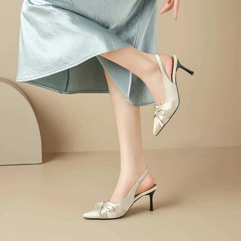 AGSDON Slim Heel High Heels 8cm Women's-2