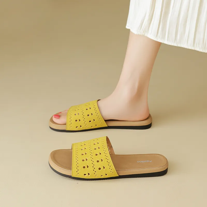 AGSDON Quiet Slip Resistant Slide Slippers Women's-11