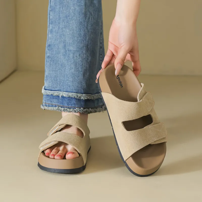 AGSDON Quiet Slip Resistant Slide Slippers Women's-3