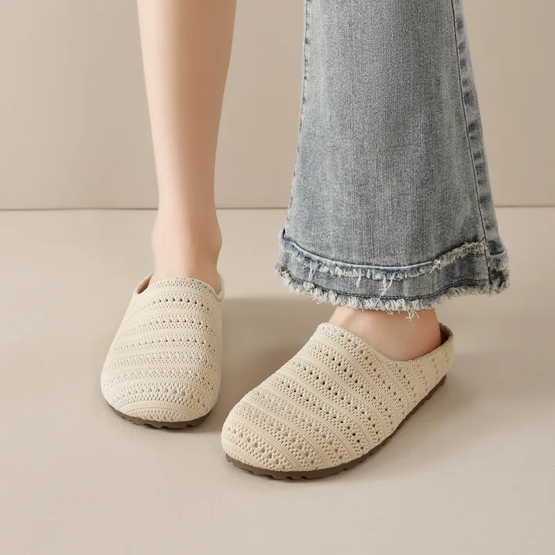 AGSDON Quiet Slip Resistant Closed Toe Slippers Women's-3
