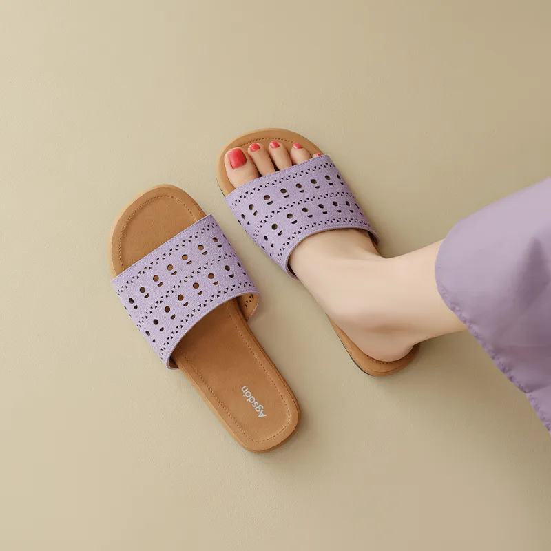 AGSDON Quiet Slip Resistant Slide Slippers Women's-20